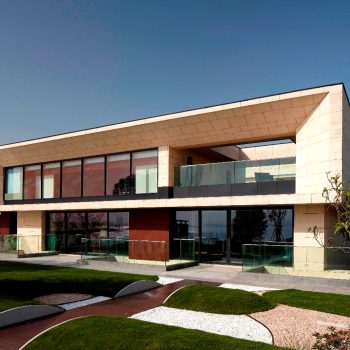 contemporary property with aluminium windows