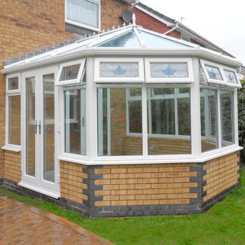 Modern conservatories with With uPVC Finish