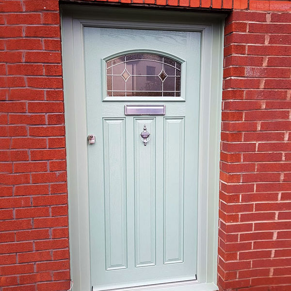 Green Craftsman door